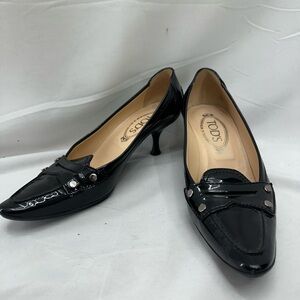 Tod's Black Patent Leather Women's Shoes